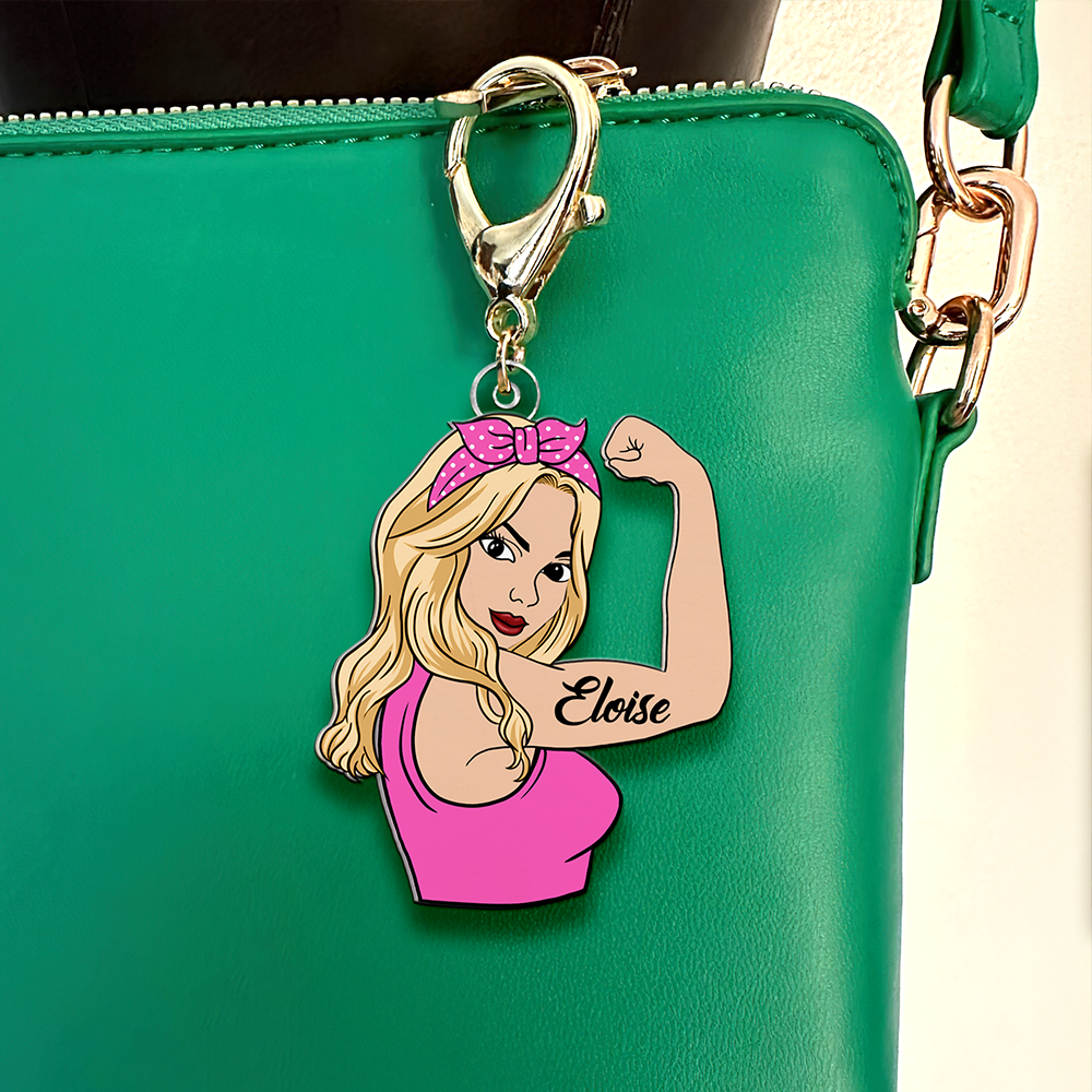 Personalized Gifts For Strong Girl Keychain 04QHHU230125TM-Homacus