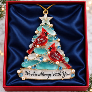 Heaven Cardinal Sea Glass Acrylic Ornament - Personalized Keepsake To Remember Departed Ones 03QHQN250926