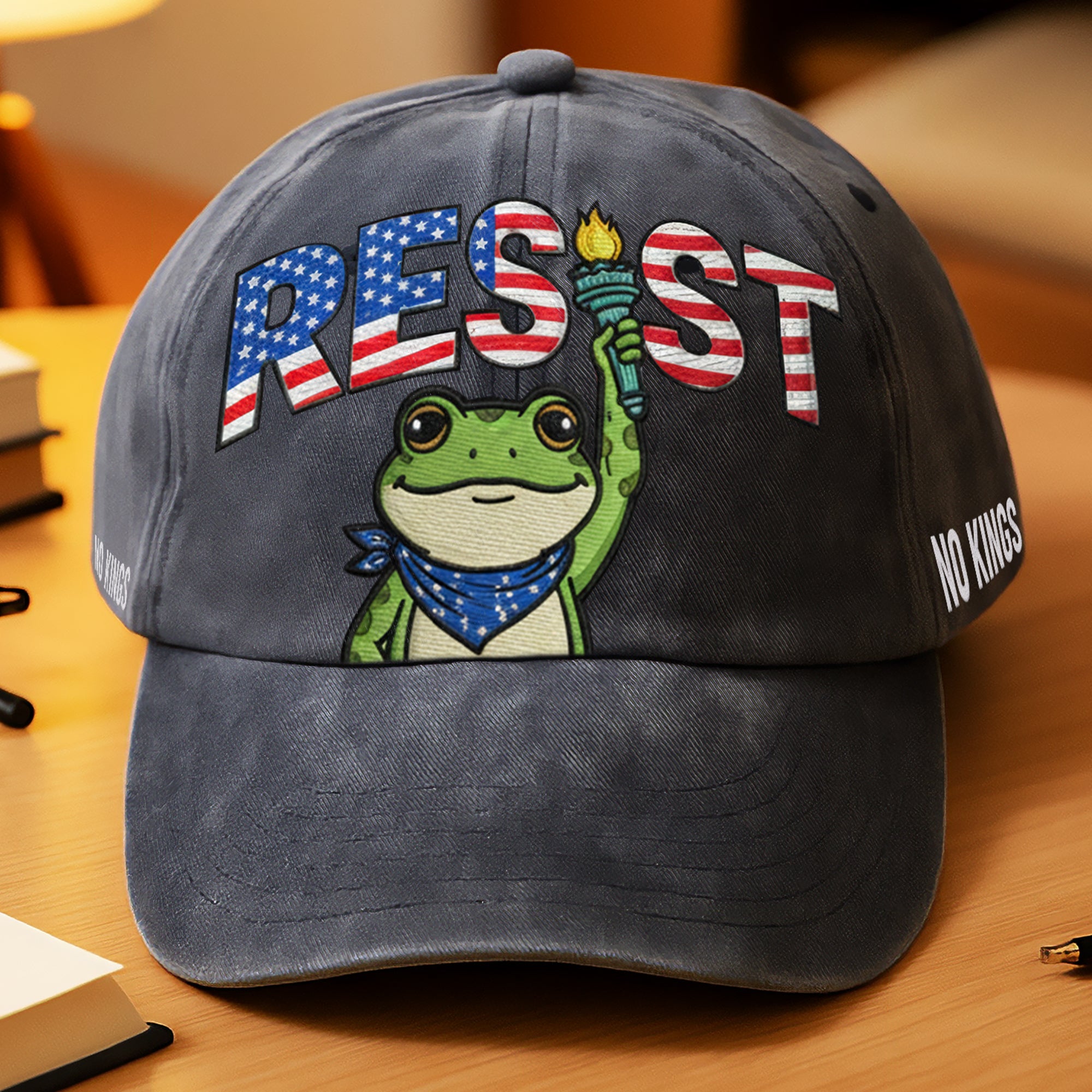Resist Frog Wash Cap – Stand for Liberty, No Kings 04paqn281025-Homacus