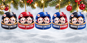 House Divided Dumpling Couple Ornament - Personalized Gifts For Sport Lover Christmas Ornament 05HUQN131026-Homacus