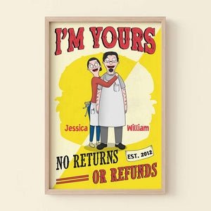 Personalized Gifts For Couple Canvas Print I'm Yours 01ACDT060225HG-Homacus