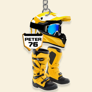 Personalized Gifts For Motocross Lovers Keychain 03HUDT231224-Homacus