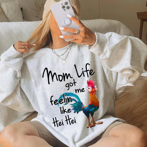 Personalized Funny Gifts For Mom Shirt 06acdt261124 Mom Life Got Me Feelin Like Hei Hei-Homacus