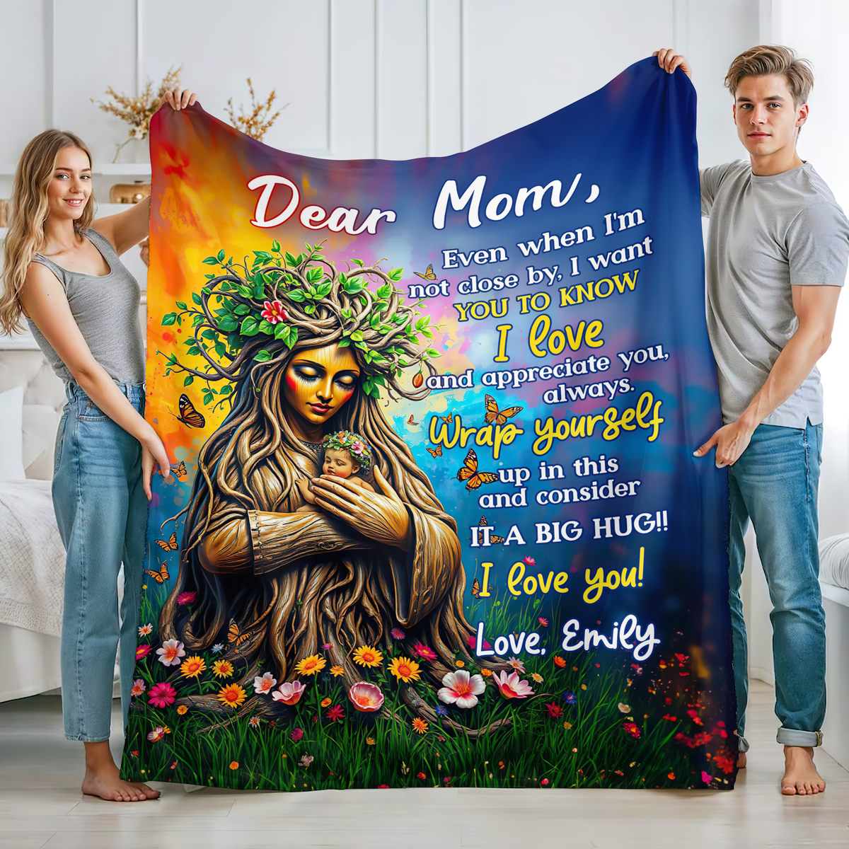Personalized Gifts For Mom Blanket 04hupu170225 Consider It A Big Hug-Homacus