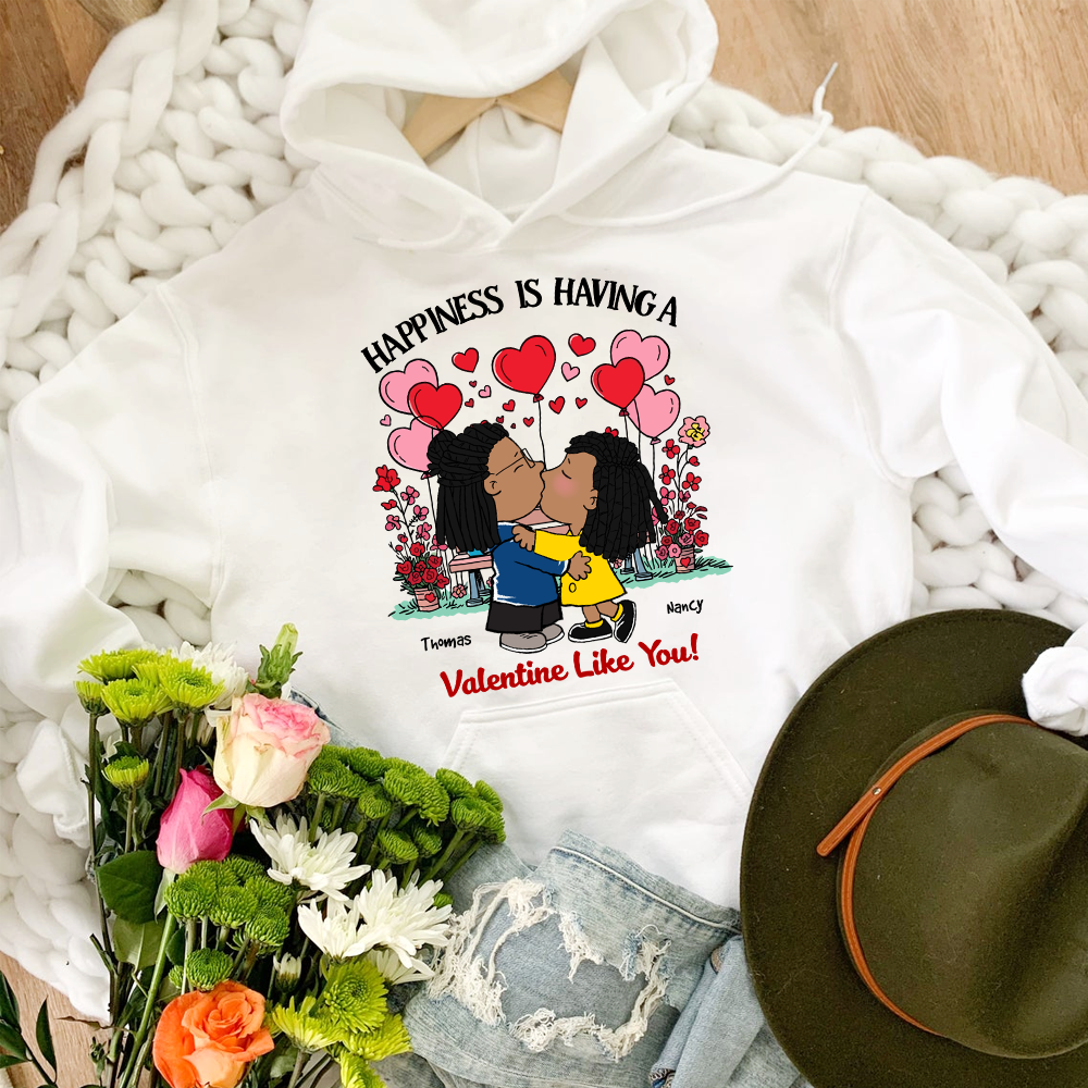 Personalized Gifts For Couple Shirt Valentine Happiness 06xqpu291124hg-Homacus