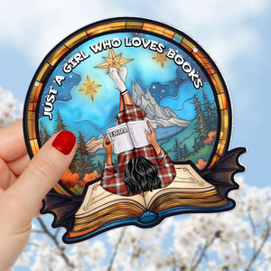 Personalized Gifts For Book Lover Girl Suncatcher Ornament 02OHMH251224TM-Homacus