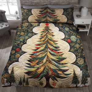 Classic Christmas Tree Quilt Bed Set 08ACQN291024-Homacus