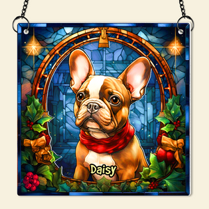 Personalized Christmas Gifts For Dog Lovers Suncatcher Ornament French Bulldog 03hupu100924-Homacus