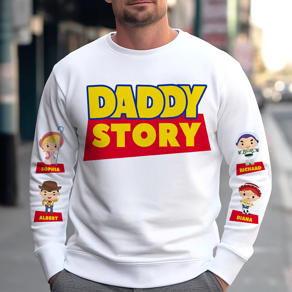 Daddy Story Shirt Personalized Gifts For Dad 022KAQN150425-Homacus