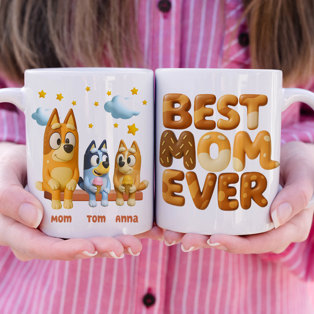 Personalized Gifts For Mom Coffee Mug - Best Mom Ever 03OHDT050425-Homacus