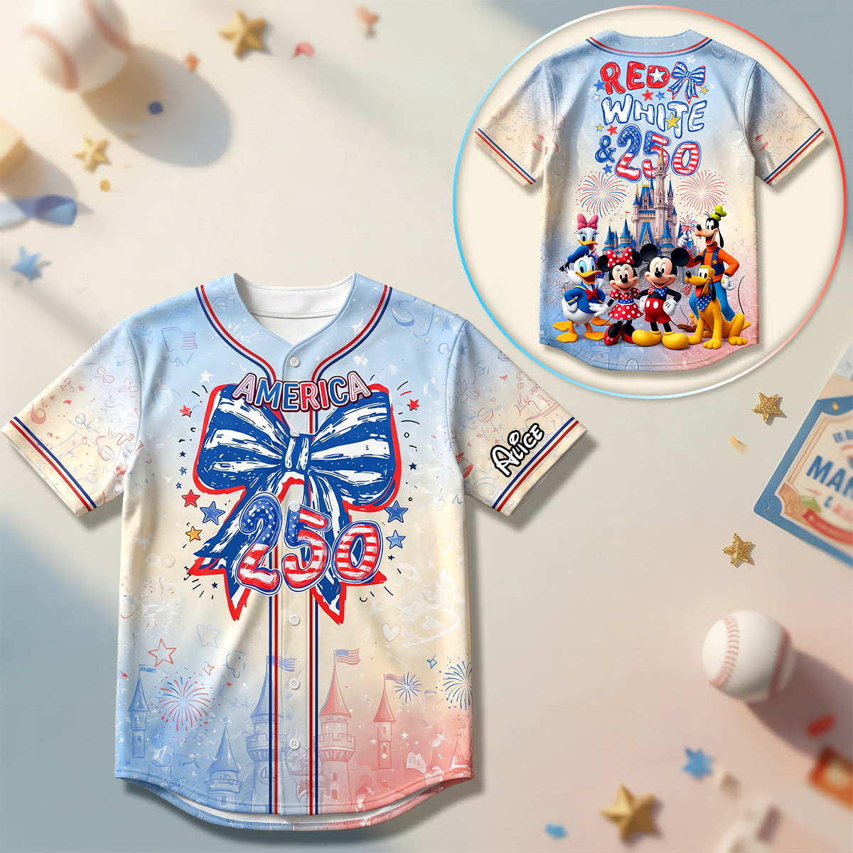 Family Independence Day Baseball Jersey - Personalized Gifts For Patriots 01NADH120626-Homacus