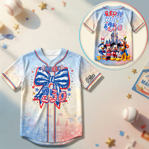 Family Independence Day Baseball Jersey - Personalized Gifts For Patriots 01NADH120626-Homacus