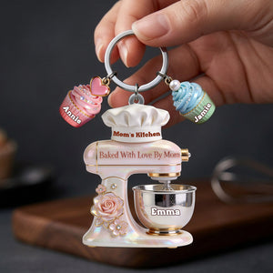 Baking Mom Acrylic Tag Keychain - Personalized Gifts For Mother 01pglu260326-Homacus