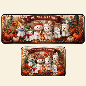Lovely Boo Family Bonfire Runner Rug - Personalized Gift For Family 03tota290826