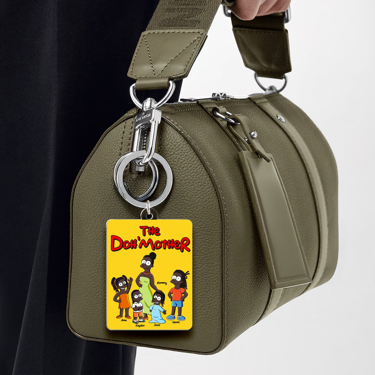 Mom & Her Little Ones Keychain - Personalized Gifts Mother 022TOLU020425PA-Homacus