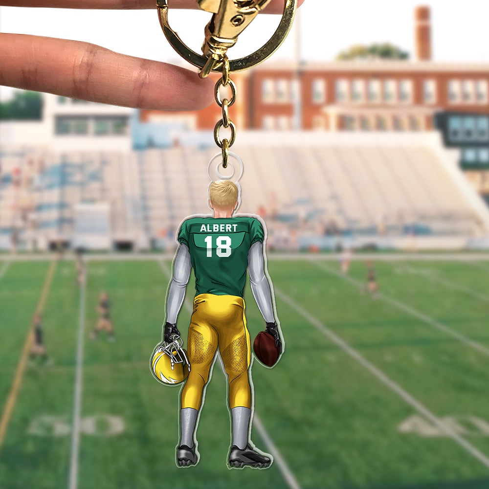 Personalized Gifts For Football Player Keychain 02acqn111224tm-Homacus