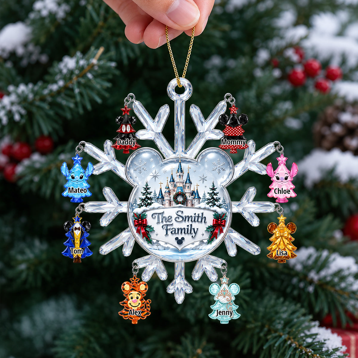 Snowy Christmas Memories Ornament - Personalized Gifts For Family 02OHDT080926