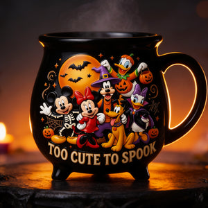 Cute Halloween Night Ceramic Cauldron Mug - Personalized Halloween Gifts 03pgdt220826