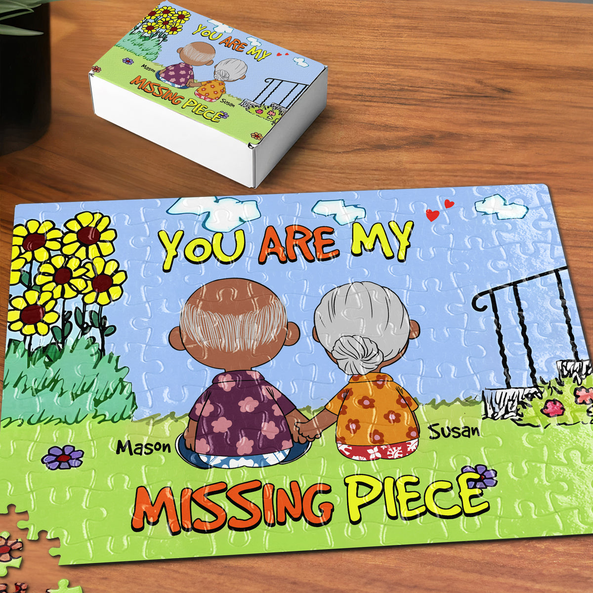 Personalized Gifts For Couple Jigsaw Puzzle, My Missing Piece 05TGMH121224HG-Homacus
