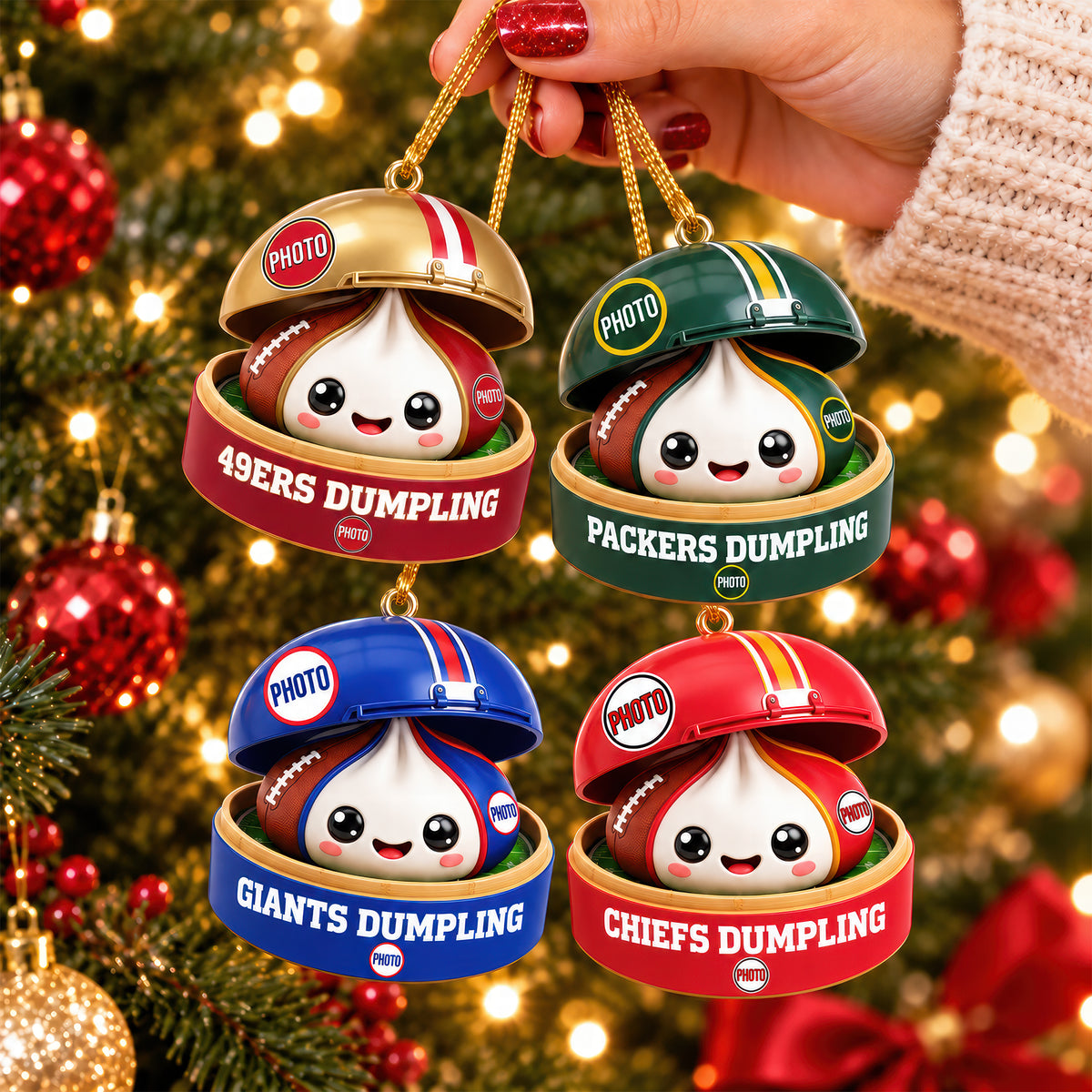 Sport Dumpling Ornament - Personalized Gifts For Sport Fans Christmas Ornament 02HUQN250926