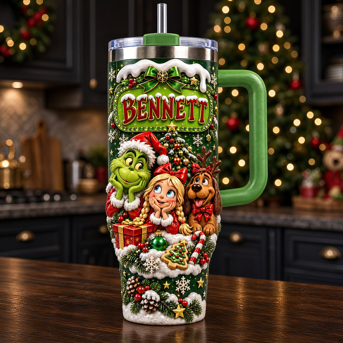 Cute Holiday Mischief Tumbler - Personalized Christmas Gifts 06padt061026-Homacus