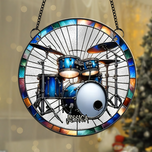 Personalized Gifts For Drum Lovers Suncatcher Ornament 02acpu300824-Homacus