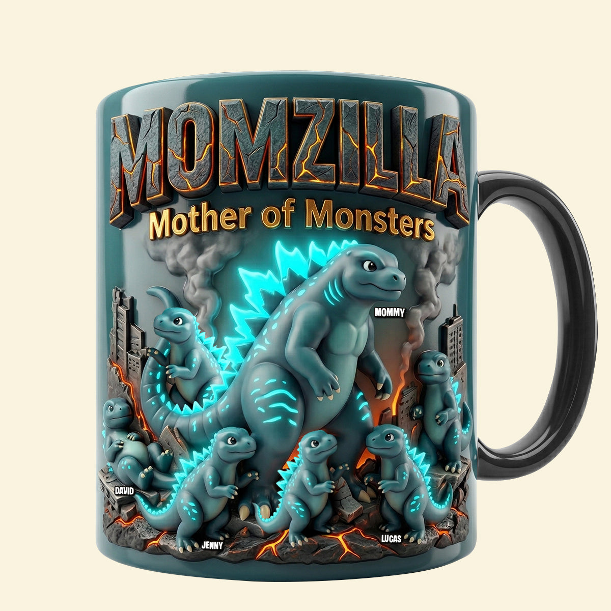 Giant Creature Mom Magic Mug - Personalized Gifts For Mothers 04natn110426-Homacus