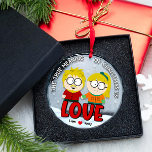 Personalized Gifts For Couple Christmas Ornament, Cartoon Character 03tgpu281024hg-Homacus