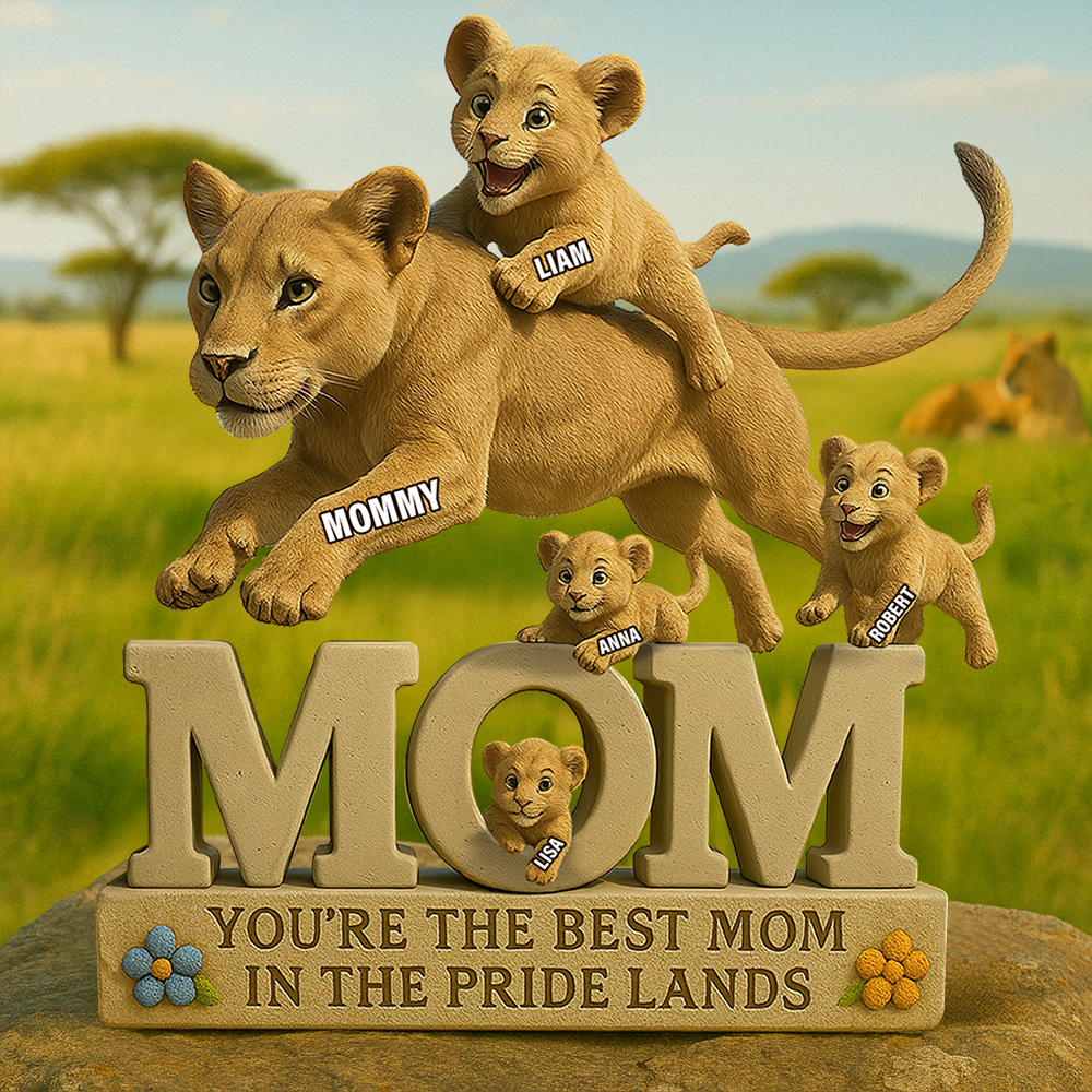 Personalized Gifts For Mom Plaque, Lion Fans 05tgpu150425-Homacus