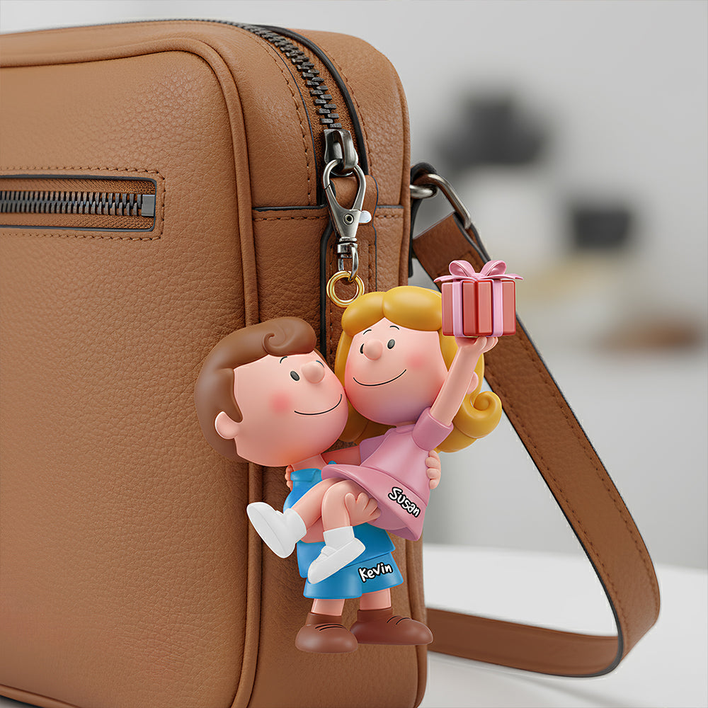 Forever Love Keychain Personalized Gifts For Couple 01OHDT041225-Homacus