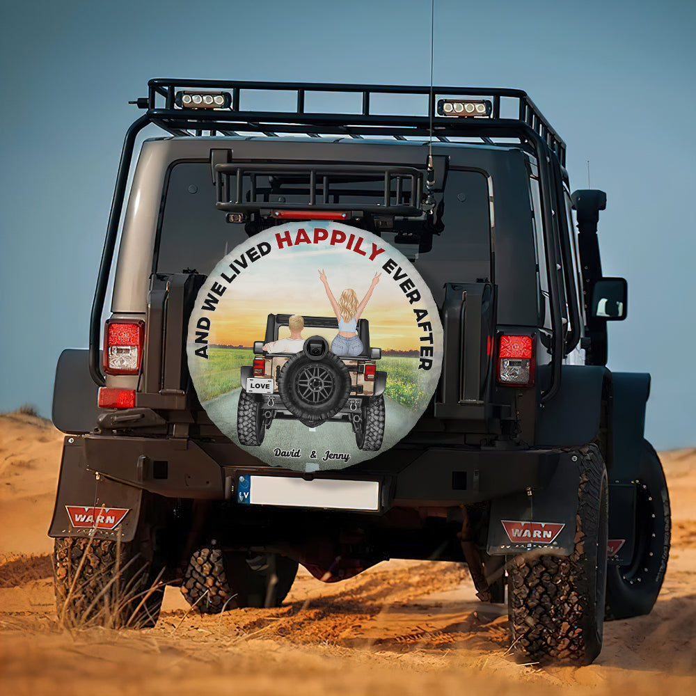 Personalized Gifts For Couple Tire Cover Lived Happily 03huhn220723tm-Homacus