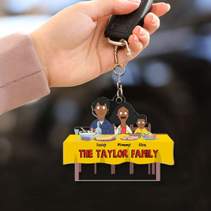 Personalized Gifts For Family Keychain Family Meal 04OHMH261224HG-Homacus