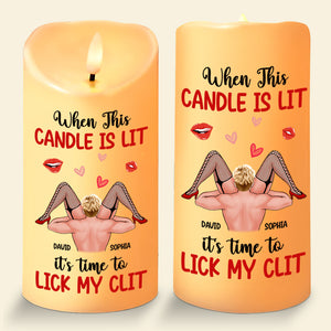 Personalized Gifts For Couple LED Candle, Naughty Couple Christmas 01XQTN251024HH-Homacus