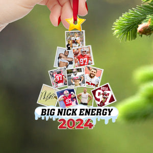 Custom Photo Gifts For American Football Fans Christmas Ornament 10hupu150824-Homacus