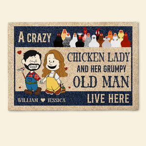 Personalized Gifts For Couple Farmer Doormat Chicken Lady 03XQDT170225HG-Homacus