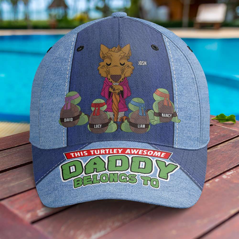Turtle Dad Classic Cap - Personalized Gifts For Father 04KAPU230524-Homacus
