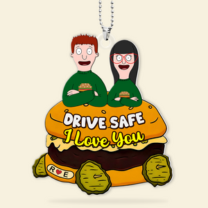 Funny Burger Couple Ornament - Personalized Car Ornament 05tgpu080125hg-Homacus