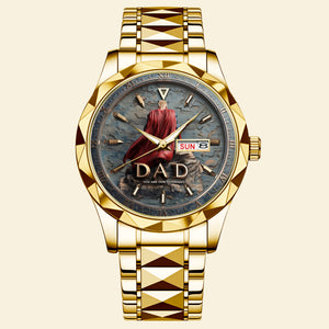 Proud Grandpa Men's Watch Personalized Gifts for Dad 03TGDT290725-Homacus
