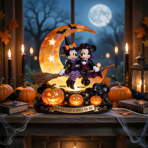 Couple Halloween Acrylic Light Box Personalized Gifts For Couple 06PGDT010826-Homacus