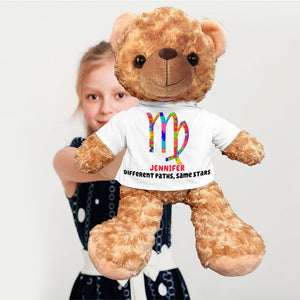 Personalized Gifts For Kids Autism Zodiac Sign Bear With Shirt 04ohqn190225-Homacus