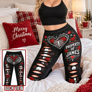 Naughty Skull Roses Women Leggings - Personalized Gifts For Her 03naqn110926
