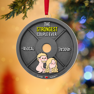 Personalized Gifts For Couple Christmas Naughty Couple Ornament 02OHPU051124HH-Homacus