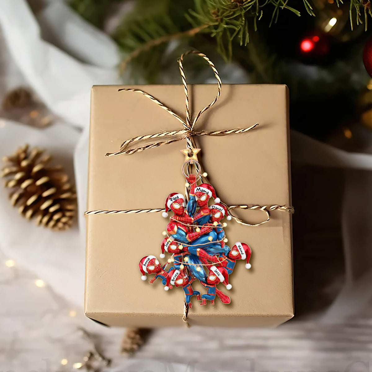 Playful Family Tree Ornament - Personalized Gifts For Family 03QHLU230925-Homacus