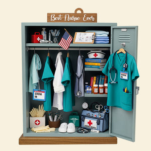 Nurse Festive Locker Christmas Ornament, Personalized Gifts For Nurse 02qhdt090925-Homacus
