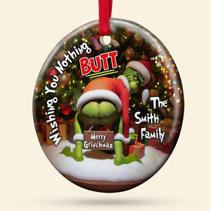 Personalized Gifts For Family, Ceramic Ornament 01HUDT240724 Naughty Ornament-Homacus