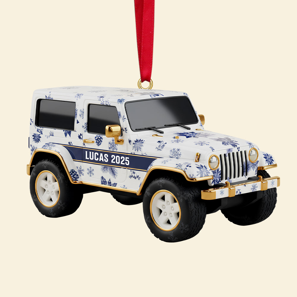 Personalized Gifts For Off-road Car Lovers Toile De Jouy Acrylic Ornament 02pgtn300925-Homacus