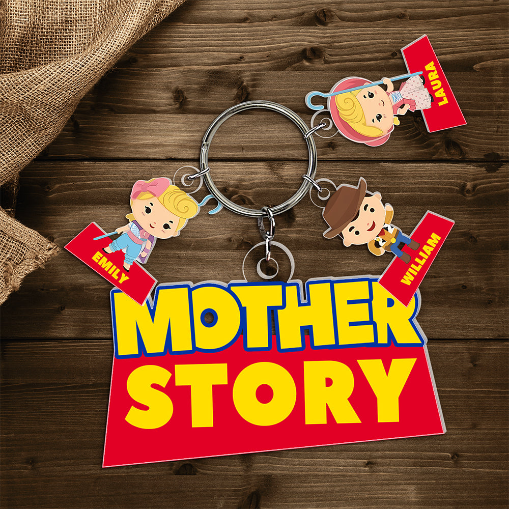 Mom Story Keychain - Personalized Christmas Gifts For Mom 01kaqn260225-Homacus