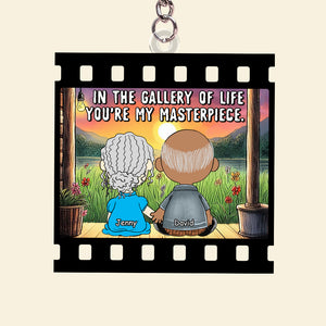 Personalized Gifts For Couple Keychain 02totn191224hg In The Gallery Of Life You're My Masterpiece-Homacus