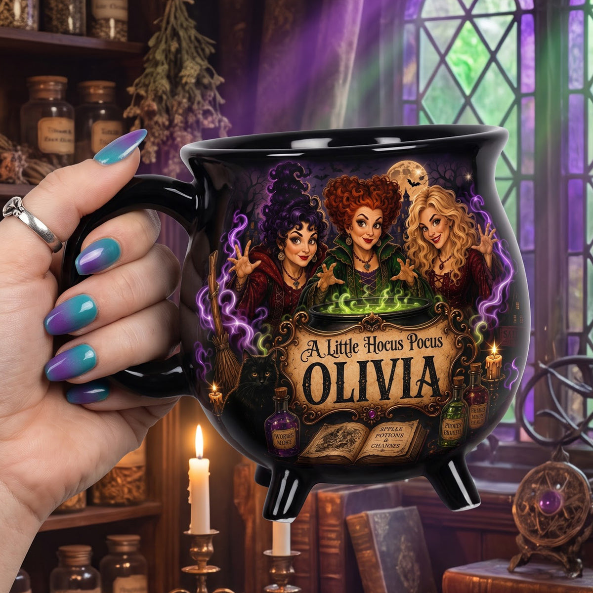 Dark Fantasy Cauldron Mug - Personalized Gifts For Friends 03HAQN180826