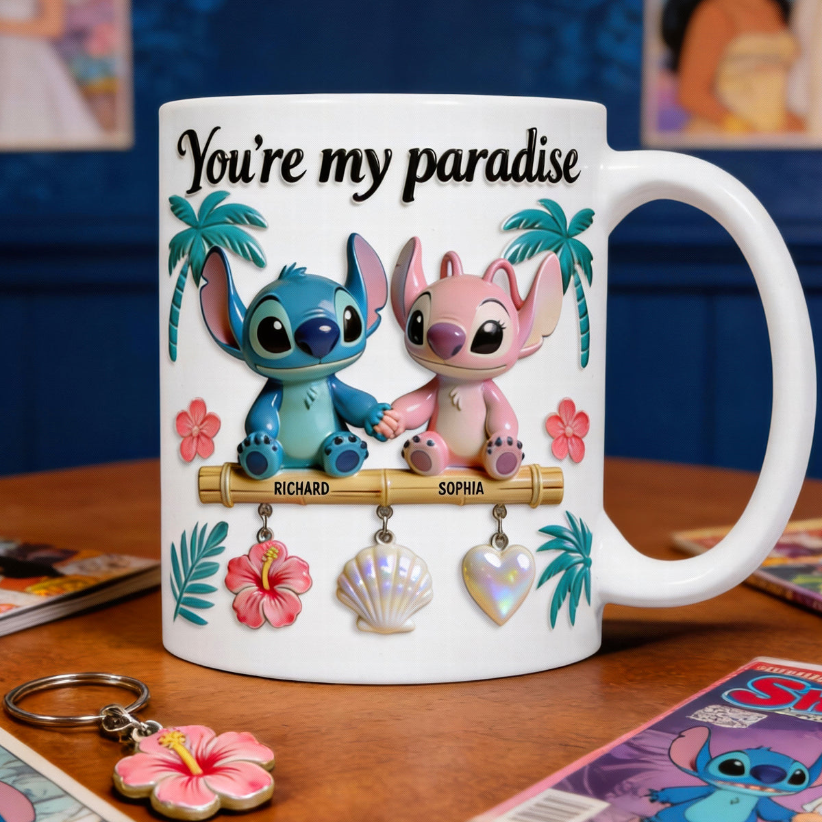 Romantic Couple Coffee Mug - Personalized Gifts For Couple 01toqn080126-Homacus